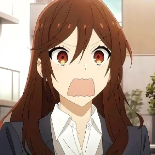 😰 emoji Хоримия @anime_sticks Telegram sticker 15 of 20