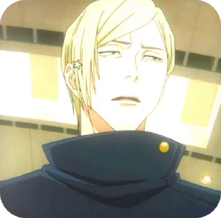 😐 emoji nanami kento.🫀 @darra0 ⭐ jjk. Telegram sticker 18 of 30