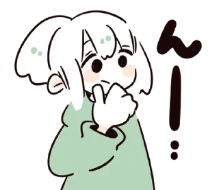 🤔 emoji ໒꒰ྀི◞  ˕  ◟꒱১  @suncolor   ໒ Telegram sticker 18 of 24