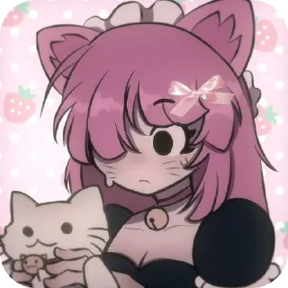 😳 emoji Colette/Pinku Pawlette Telegram sticker 6 of 7