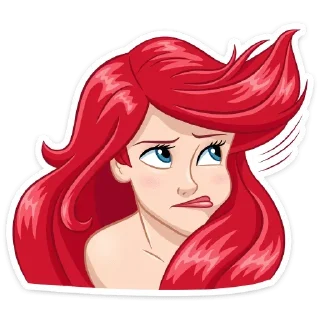 😑 emoji Ариэль (@TgSticker) Telegram sticker 7 of 36