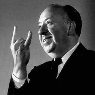 🤘 emoji Vintage Mr.Hitchcock Telegram sticker 11 of 28
