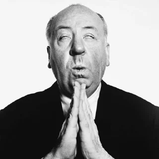 🙏 emoji Vintage Mr.Hitchcock Telegram sticker 12 of 28