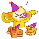 🥳 emoji Movin’ Monkey Telegram sticker 23 of 25