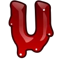 🫵 emoji Bloody Font Emoji :: @WerAggressive Telegram sticker 21 of 59