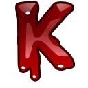 🩸 emoji Bloody Font Emoji :: @WerAggressive Telegram sticker 11 of 59