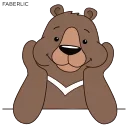 ☺️ emoji Малиновые мишки Telegram sticker 5 of 14
