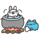🍜 emoji Capoo #4 @IMG2D Telegram sticker 22 of 22