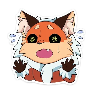 🦊 emoji Лиса Алиса | @Stick4Gram Telegram sticker 13 of 50