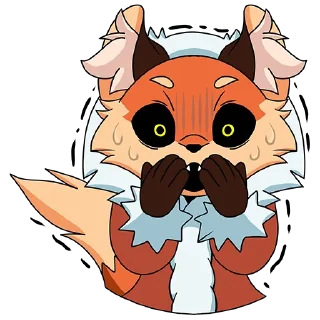 😱 emoji Лиса Алиса Telegram sticker 23 of 48