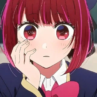 😧 emoji Кана арима @anime_sticks Telegram sticker 11 of 20
