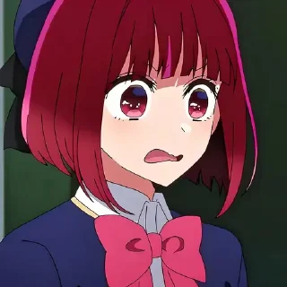 🤨 emoji Кана арима @anime_sticks Telegram sticker 6 of 20
