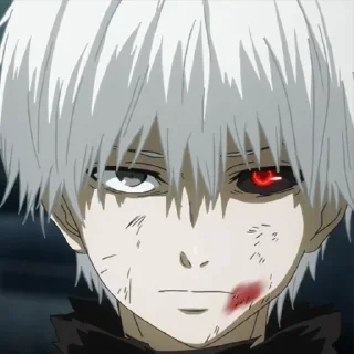 😕 emoji я... гуль.. @anime_sticke Telegram sticker 5 of 51