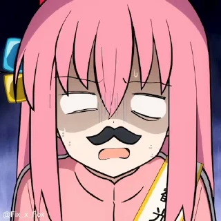 😰 emoji @fixfox Bocchi the Rock p2 Telegram sticker 17 of 49