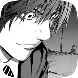 🌟 emoji Light Yagami Telegram sticker 10 of 49