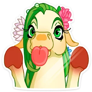 😛 emoji Флоралинн (@TgSticker) Telegram sticker 22 of 48