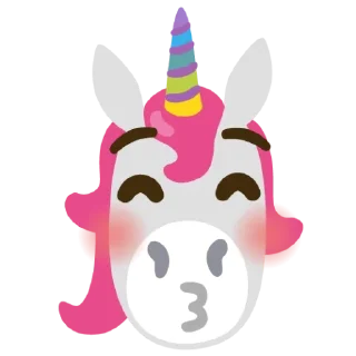 😚 emoji Unicorn🦄 YIPPIE Telegram sticker 14 of 120