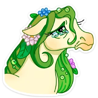 😢 emoji Флоралинн (@TgSticker) Telegram sticker 11 of 48