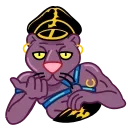 😏 emoji Black Panther Telegram sticker 15 of 15