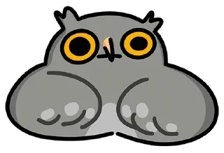 🦉 emoji Сова Вова без надписей • @TgSticker Telegram sticker 19 of 49