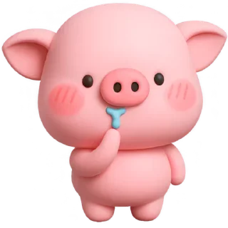 🤤 emoji Свинка Бута: @Pea4_stickerbot Telegram sticker 20 of 40