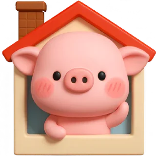 🏠 emoji Свинка Бута: @Pea4_stickerbot Telegram sticker 13 of 40