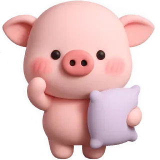 😴 emoji Свинка Бута: @Pea4_stickerbot Telegram sticker 6 of 40
