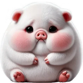 😞 emoji Свинка Пипка: @Pea4_stickerbot Telegram sticker 22 of 40