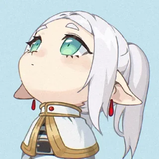 ❄️ emoji БОЛЬШЕ ⇨ @CLOOBHUB ФРИРЕН АНИМЕ FRIREN ANIME TG ТГ Telegram sticker 6 of 79