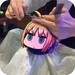 ✋ emoji Fate saber Telegram sticker 2 of 7
