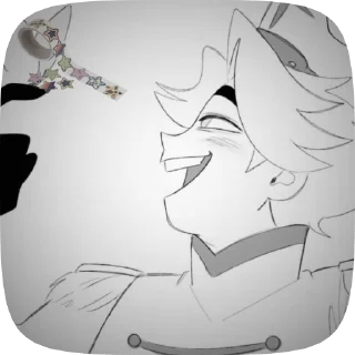 🌟 emoji БОЛЬШЕ ⇨ @CLOOBHUB АВЕЛЬ ОТЕЛЬ ХАЗБИН HAZBIN HOTEL Telegram sticker 5 of 35