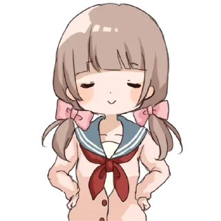 😌 emoji Зайка–тян @nyasticks Telegram sticker 15 of 41