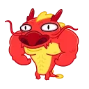 💪 emoji Chinese Dragon Telegram sticker 15 of 28