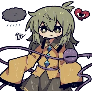 ❤️ emoji koishi by @NotGoodYurimi Telegram sticker 9 of 120