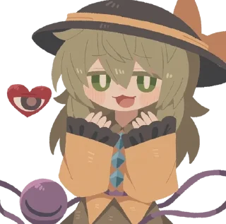 ❤️ emoji koishi by @NotGoodYurimi Telegram sticker 7 of 120