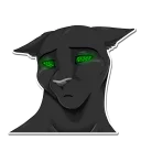 😥 emoji Black Panther @TVstickers Telegram sticker 13 of 16