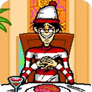 🫥 emoji Lumpy touch Waldo Telegram sticker 19 of 55