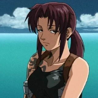 😒 emoji Black Lagoon @ikkiggai Telegram sticker 13 of 120