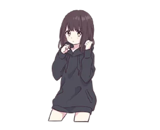 👊 emoji Куруми чан 2 @nyasticks Telegram sticker 8 of 26