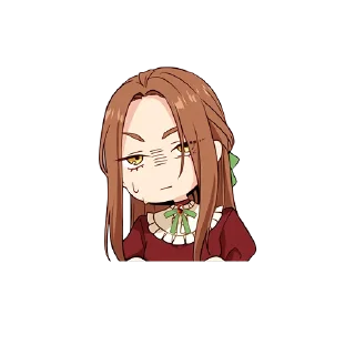 😕 emoji Melissa Telegram sticker 6 of 31
