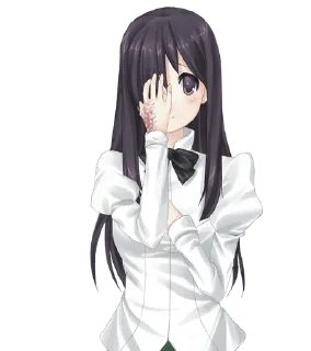 ☺️ emoji katawa shoujo 1 Telegram sticker 24 of 86