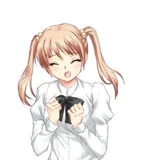 😣 emoji katawa shoujo 2 Telegram sticker 16 of 81