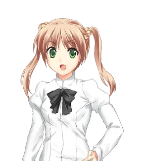 😃 emoji katawa shoujo 2 Telegram sticker 7 of 81