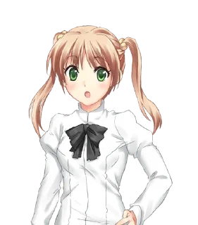 😲 emoji katawa shoujo 2 Telegram sticker 8 of 81