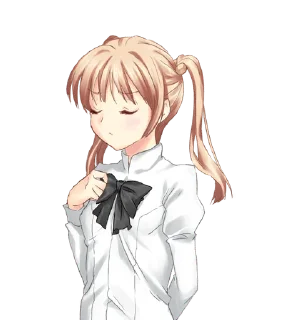 😣 emoji katawa shoujo 2 Telegram sticker 21 of 81