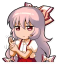 😔 emoji Cute Mokou Telegram sticker 6 of 82