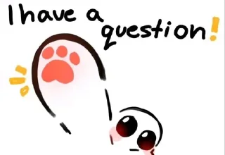 ❔ emoji yippie!! :3 Telegram sticker 16 of 92