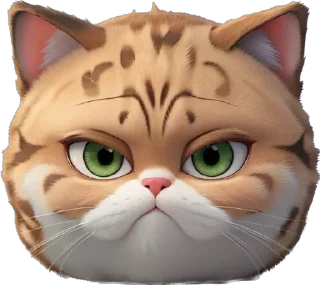 😾 emoji [ UgliWugli ] autogenerated stickers by AI Telegram sticker 7 of 51