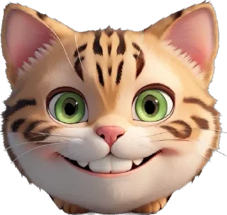 😼 emoji [ UgliWugli ] autogenerated stickers by AI Telegram sticker 8 of 51
