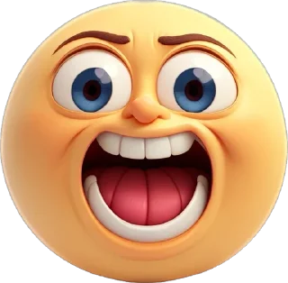 😁 emoji [ UgliWugli ] autogenerated stickers by AI Telegram sticker 12 of 51